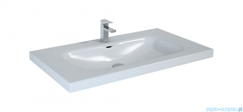 Elita Lofty szafka z umywalką 91x69x48cm czarny mat 168304/145300