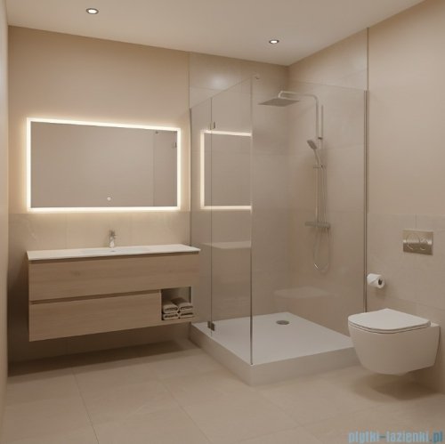 Schedpol Schedline Solidstep brodzik prostokątny Biały 100x80x11cm 3ST.S1P-80100