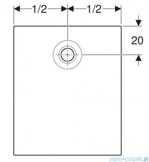 Geberit brodzik Nemea 140x90cm biały 550.578.00.1