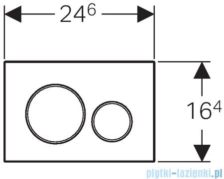 Geberit Sigma20 Przycisk uruchamiający biały/chrom błyszczący/biały 115.882.KJ.1