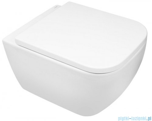 Oltens Vernal miska wisząca PureRim z powłoką SmartClean z deską wolnoopadającą slim 42507000