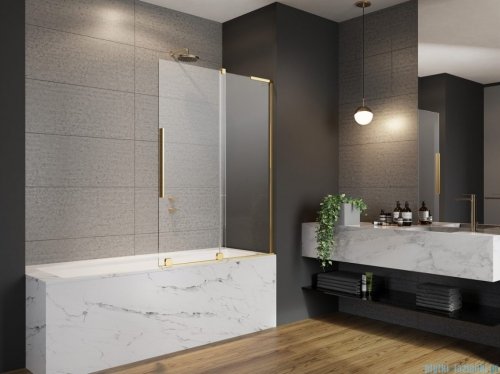 Radaway Furo SL Gold PND II parawan nawannowy 110cm prawy złoty połysk/przejrzyste 10309588-09-01R/10112544-01-01