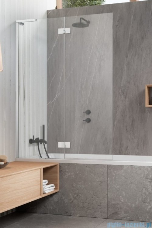 Radaway Essenza 8 SL PND II parawan nawannowy 140cm lewy chrom połysk/przejrzyste 10500140-01-01L