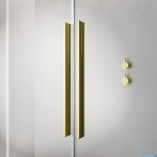 Radaway Furo Kdj Brushed Gold kabina 110x80cm lewa szczotkowane złoto 10104572-99-01L/10110530-01-01/10113080-01-01