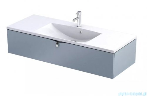 Oristo Siena szafka podumywalkowa wisząca 120x25x45cm szaroniebieski mat OR45-SD1S-120-16