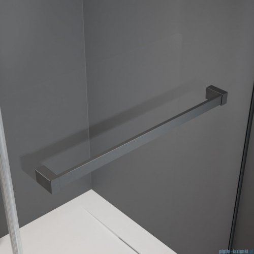 Radaway Idea Kdj Brushed GunMetal kabina 100x80cm prawa szczotkowany grafit 387040-92-01R/387051-92-01L