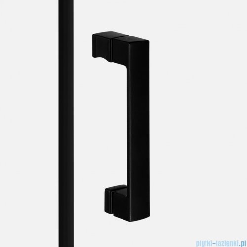 New Trendy Nesta Black kabina prysznicowa pięciokątna 90x90x200 cm drzwi podwójne szkło przejrzyste K-3790