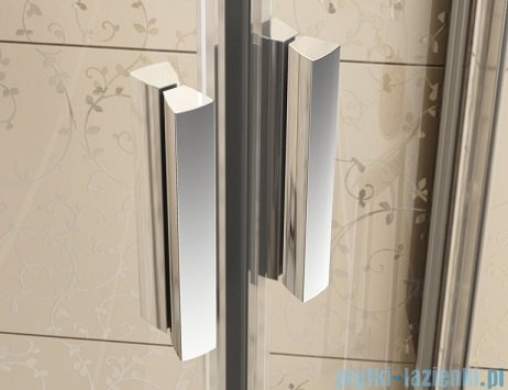 Ravak Blix BLDP4 drzwi prysznicowe 140cm białe transparent Anticalc 0YVM0100Z1