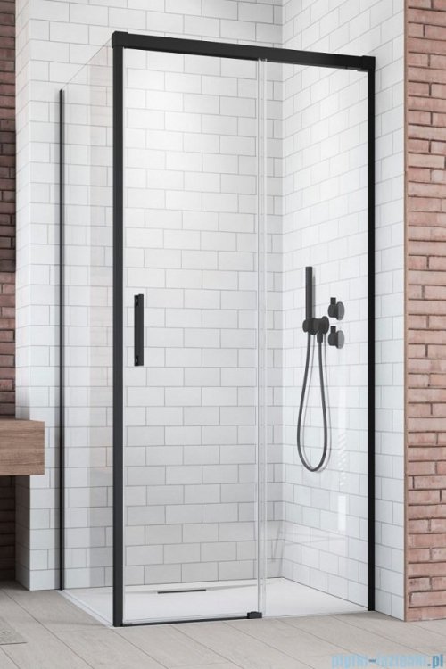 Radaway Idea Black Kdj kabina prysznicowa 140x70 prawa czarny mat/szkło przejrzyste 387044-54-01R/387048-54-01L