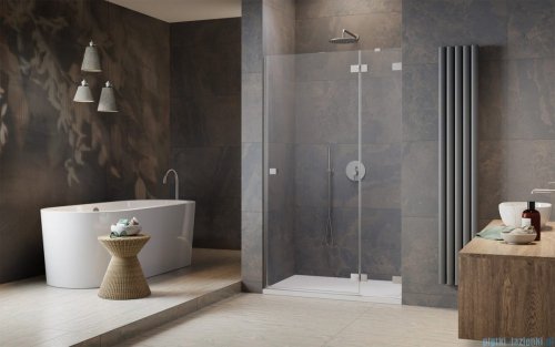 Radaway Essenza Pro Brushed Nickel Dwj drzwi wnękowe 130cm prawe szczotkowany nikiel 10099130-91-01R
