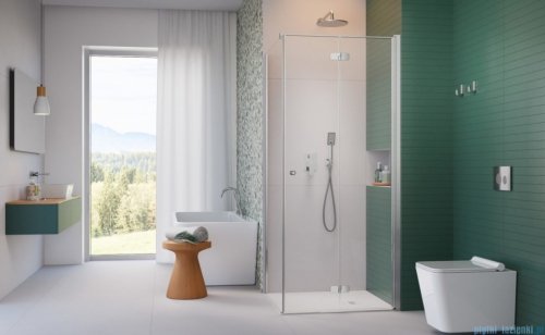 Radaway Fuenta Kdj B kabina 100x100cm prawa chrom połysk szkło przejrzyste 1384083-01-01R/1384052-01-01