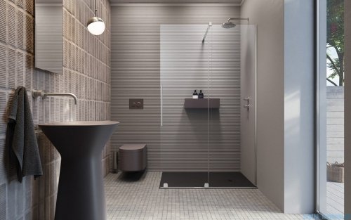 Radaway Furo kabina Walk-in 100x200cm prawa szkło przejrzyste 10106538-01-01R/10110494-01-01