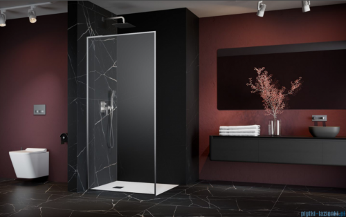 Radaway Modo F SL Brushed Nickel II kabina Walk-in 105x201,6cm lewa Szczotkowany Nikiel szkło przejrzyste 10419105-91-01L