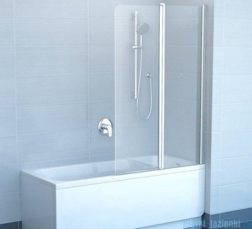 Ravak Chrome Parawan CVS2-100 R biały+transparent, prawy 7QRA0100Z1