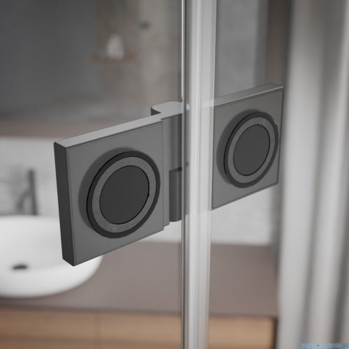 Radaway Essenza Pro Brushed GunMetal Kdj kabina 80x110cm lewa szczotkowany grafit 10097080-92-01L/10098110-01-01