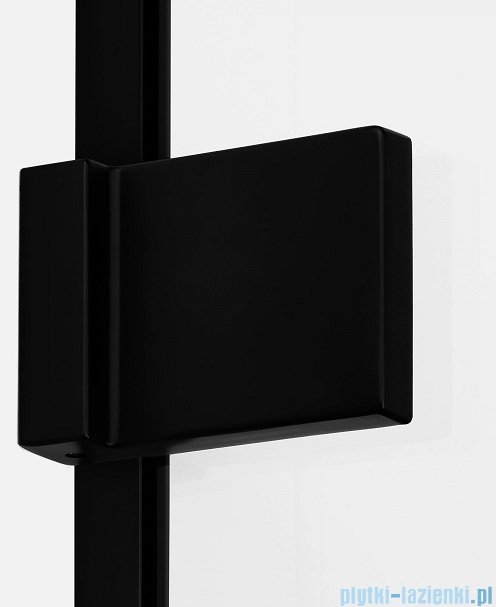 New Trendy Avexa Black drzwi wnękowe 120x200 cm przejrzyste prawa EXK-1555