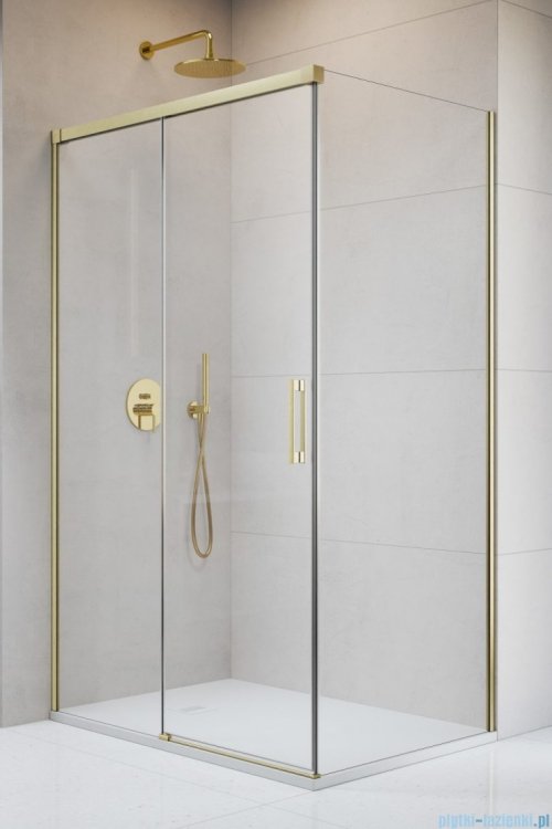 Radaway Idea 8 Kdj Brushed Gold kabina 130x100cm lewa szczotkowane złoto 10340670-99-01L/10350603-01-01/10360100-01-01R