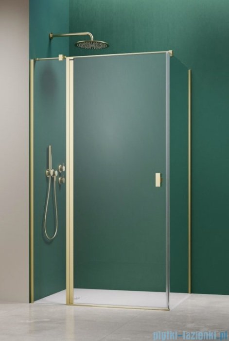 Radaway Nes 6 Kdj II Brushed Light Gold kabina 100x75cm lewa szczotkowane jasne złoto 10032100-98-01L/10039075-01-01