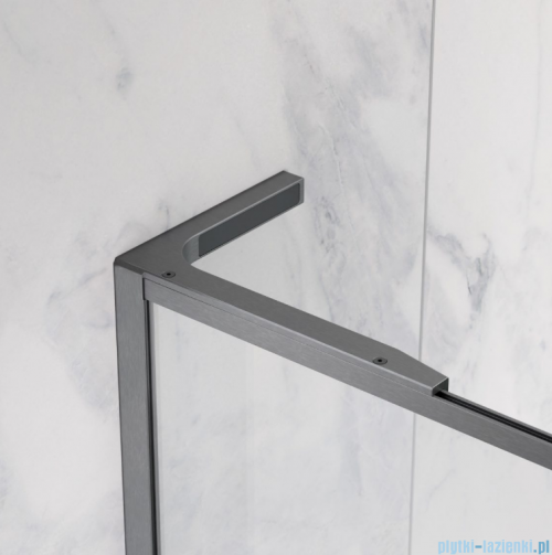Radaway Modo F SL Brushed Gunmetal II kabina Walk-in 110x201,6cm lewa Szczotkowany Grafit szkło przejrzyste 10419114-92-01L