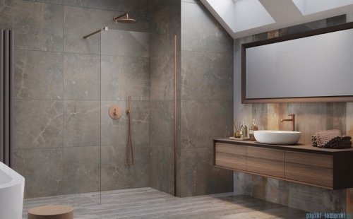 Radaway Modo New II Brushed Copper kabina Walk-in 160x200 szczotkowana miedź 389164-93-01