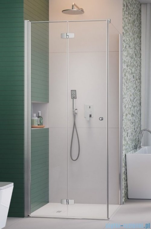 Radaway Fuenta Kdj B kabina 80x120cm lewa chrom połysk szkło przejrzyste 1384081-01-01L/1384054-01-01