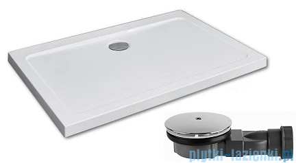 Radaway Fuenta New KDJ-B kabina prysznicowa 100x90 prawa przejrzyste + brodzik Doros D + syfon 384083-01-01R/384050-01-01/SDRD1090-01