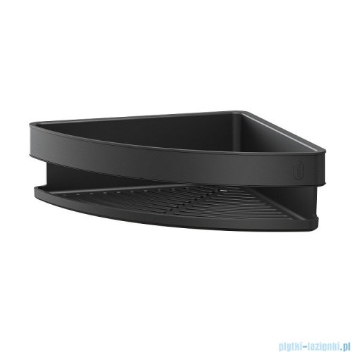 Tiger Carv Narożny koszyk prysznicowy 21cm czarny 800251