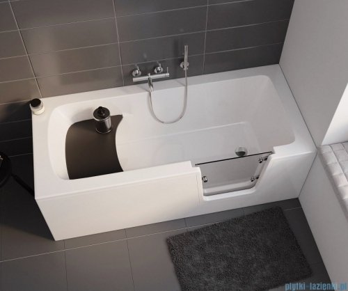 Polimat Avo wanna prostokątna dla osób starszych 180x80cm 00014 wanny z drzwiczkami