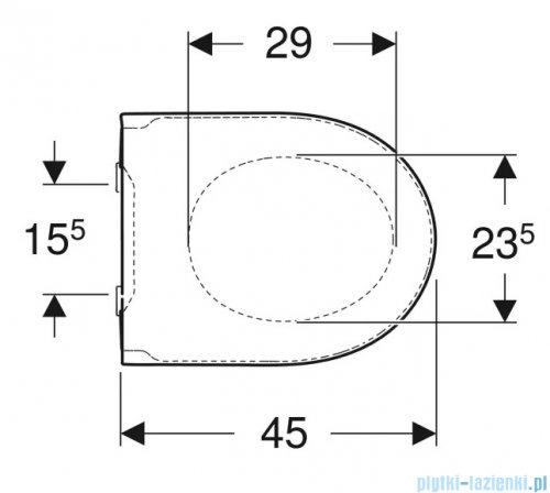 Geberit iCon Easy Mount Deska sedesowa wolnoopadająca biały mat 245.464.JT.1