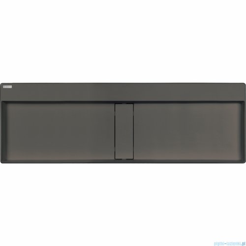 Deante Blur Umywalka granitowa nablatowa z maskownicą 120x40x12 antracyt metalik CQB_TU2S