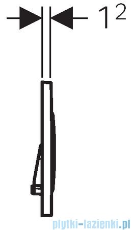 Geberit Sigma20 Przycisk uruchamiający stal nierdzewna/stal nierdzewna/stal nierdzewna 115.882.SN.1
