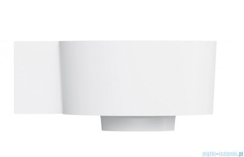 Omnires Ovo M+ umywalka nablatowa/wisząca lewa 33x34 cm biały mat OVO335UWLBM