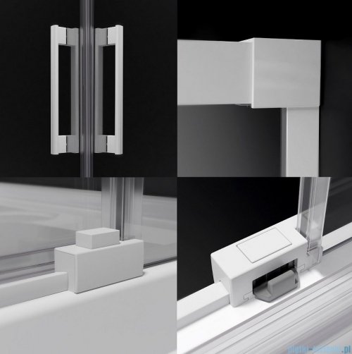 Radaway Idea White Kdj kabina 110x110cm lewa szkło przejrzyste 387041-04-01L/387053-04-01R