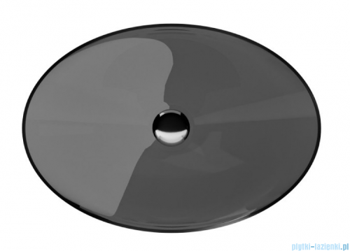 Besco Anya Carbon Grey + syfon chrom umywalka nablatowa 50x35x15cm #UMA-50-CGC