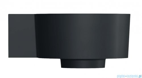 Omnires Ovo M+ umywalka nablatowa/wisząca lewa 33x34 cm black lava mat OVO335UWLBLV