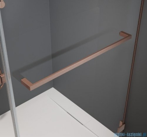 Radaway Nes Kdj B Brushed Copper kabina 90x80cm prawa szczotkowana miedź 10025090-93-01R/10039080-01-01