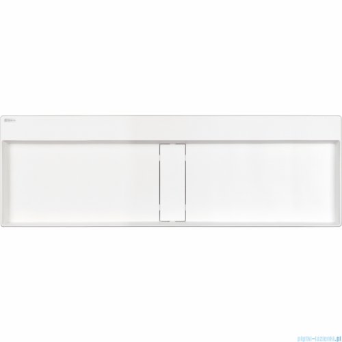 Deante Blur Umywalka granitowa nablatowa z maskownicą 120x40x12 alabaster CQB_AU2S