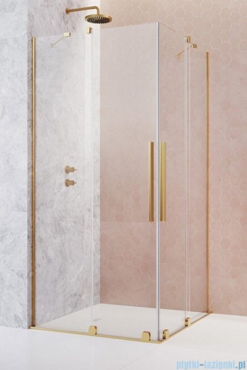 Radaway Furo Gold KDD kabina 80x80cm szkło przejrzyste 10105080-09-01L/10105080-09-01R