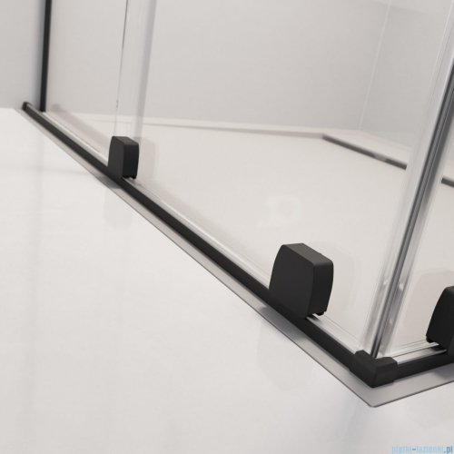 Radaway Furo Black SL kabina Walk-in 90x200cm lewa czarny mat/szkło przejrzyste 10306488-54-01L/10110444-01-01 