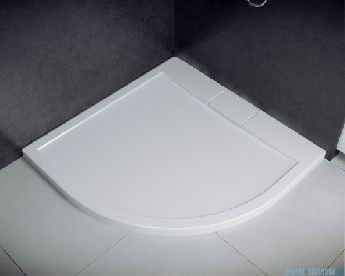 Besco Axim ultraslim 90x90cm brodzik półokrągły biały