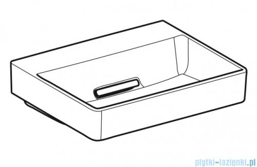 Geberit One CleanDrain Umywalka prostokątna 50x41cm biały mat KeraTect 505.025.00.1