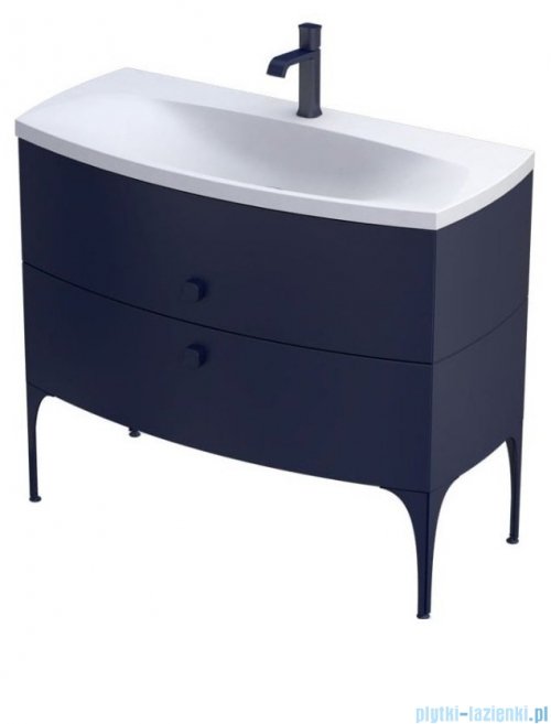 Oristo Louis szafka z umywalką 101x55x47 granatowy mat OR50-SD2S-102-14/UME-LU-102-93