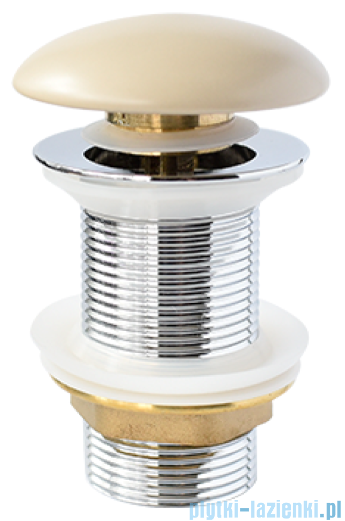 Besco Spust umywalkowy klik-klak z pokrywą ceramiczną Lova/Moya C-L mokka matt OUCP-KK-M