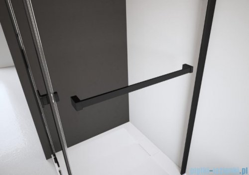 Radaway Nes 8 Black PND II parawan nawannowy 140cm prawy czarny mat/przejrzyste 10088140-54-01R