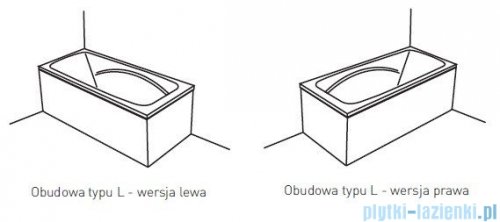 Poolspa Obudowa jednoczęściowa typu L (lewa) PWOHF10OWL00000