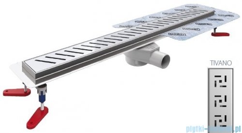 Wiper New Premium Tivano Odpływ liniowy z kołnierzem 70 cm syfon drop 50 mat 500.0167.03.070
