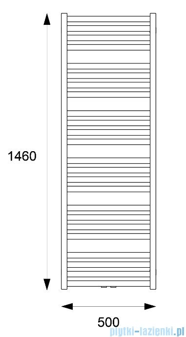 Excellent Horos 146 grzejnik łazienkowy szary metalik GREX.HO146.GR