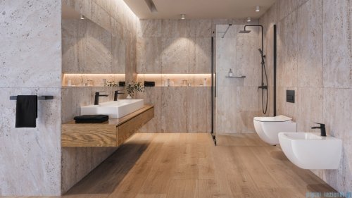 Deante Blur Deszczownica z baterią prysznicową nero NQL_N4XM