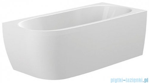 Sanplast Luxo wanna asymetryczna Prawa WAL(P)se/LUXO 180x80 cm z napełnianiem przez przelew biała 632-370-1250-01-000