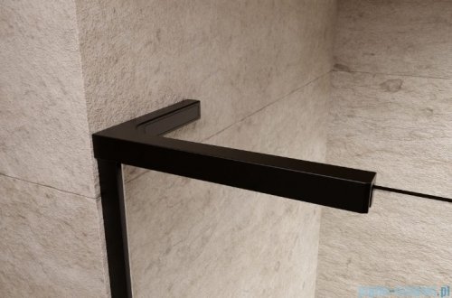 Radaway Modo SL Black PNJ II parawan nawannowy 60cm prawy czarny mat/przejrzyste 10316060-54-01R